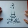 Como dibujar una vela paso a paso 2