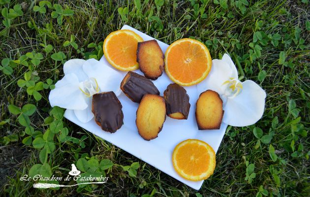 Madeleines à l'Orange & au Chocolat Noir