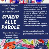 Journée européenne des langues: concours "Spazio alle parole"