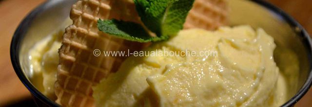 Glace à la Mangue Sans Sorbetière - Sans Sucre - Avec Crème Allégée