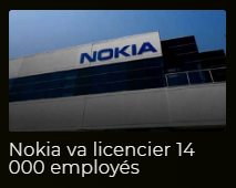 Capture du clip « Nokia va licencier 14 000 employés »