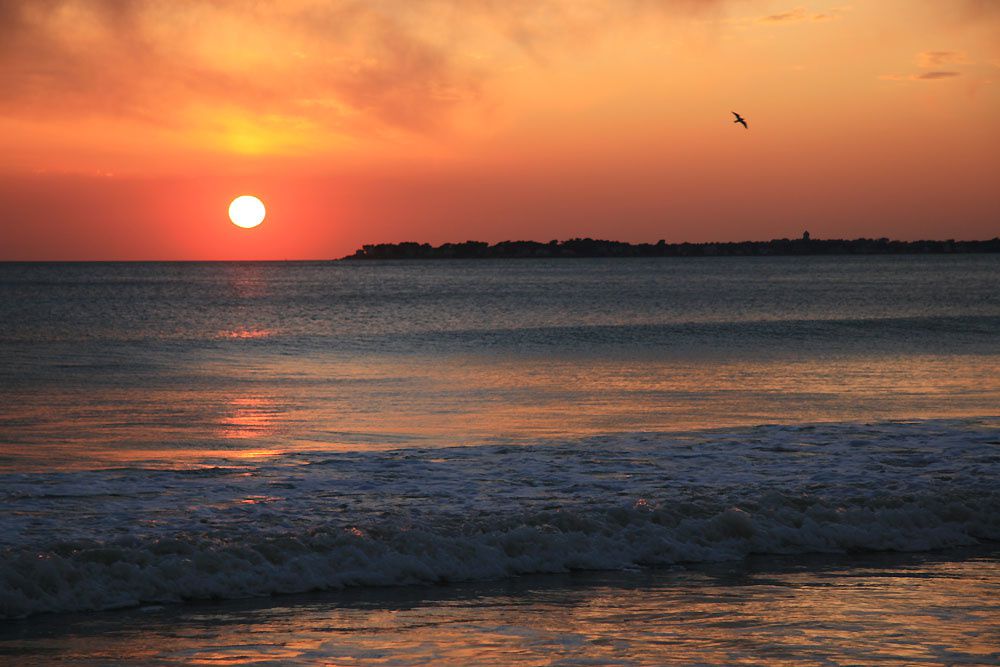 Couché de soleil baie de La Baule - Photos Thierry Weber Photographe de Mer Guérande La Baule