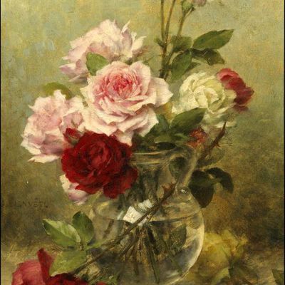 Les fleurs par les grands peintres (40) - Gustave Bienvêtu (1850-1916)