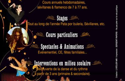 Cours, stages, spectacles, interventions...