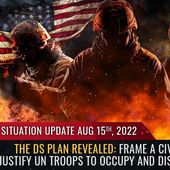 Situation Update, Aug 15, 2022 - The DS plan revealed: Frame a civil war to justify UN troops to OCCUPY and DISARM America