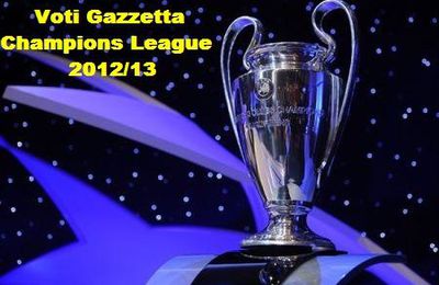 Voti Gazzetta Champions League 2012/2013