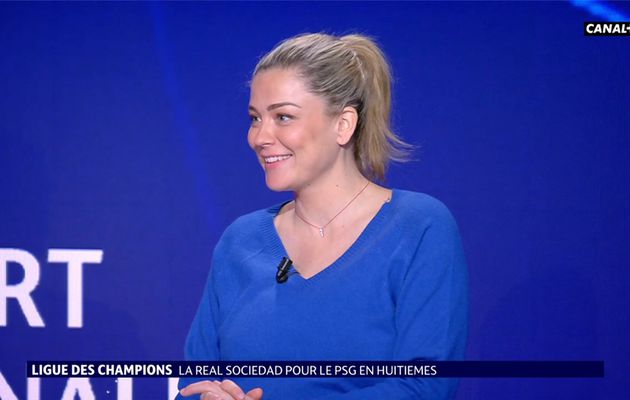 Laure Boulleau Tirage au Sort Ligue des Champions Canal+ le 18.12.2023