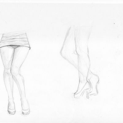 jambes féminin