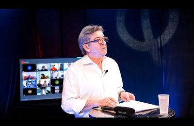 Meeting numérique de Jean-Luc Mélenchon