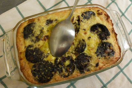 Pain Perdu au Boudin Créole, Poireau et Curcuma