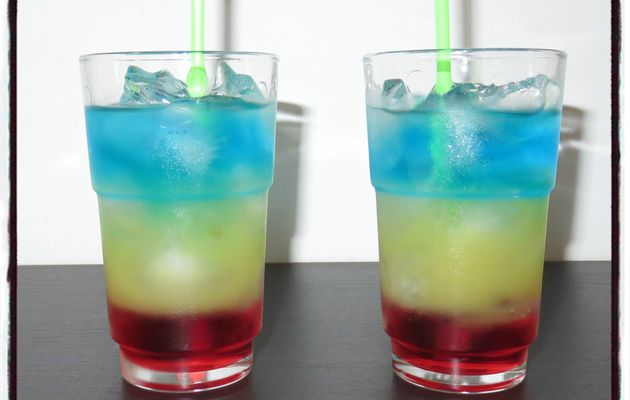 Rainbow cocktail