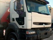 Camion KERAX 370 DCI 4x4 Plateau Grue FASSI