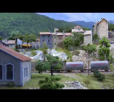  le merveilleux réseau H0 Saint-Tourbière de "Wim Wijnhoud" présenté à la grande exposition de OnTrax 2018