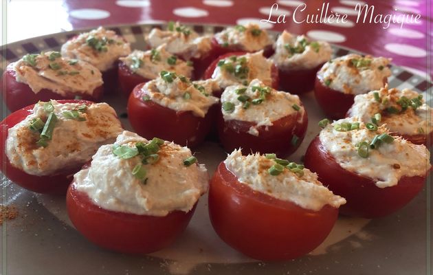 Tomates grappes farcies au thon