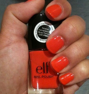 Mon test Vernis  Fire Corail de chez ELF