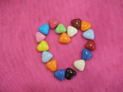 Dragées chocolats en forme de coeur