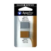 2 DEMI-GODETS AQUARELLE FINE AQUAFINE SILVER IMIT - GOLD IMIT