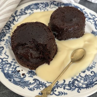 Fondant au chocolat sans ?ufs et sans farine