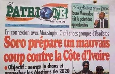 Guillaume Soro porte plainte contre les accusations du journal du pouvoir LE PATRIOTE!