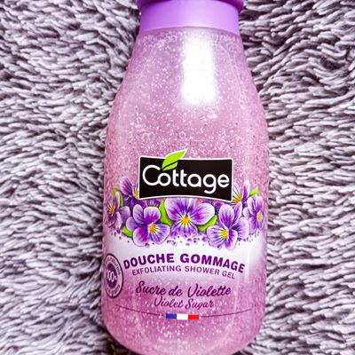 Cottage, Douche Gommage, Sucre de violette 
