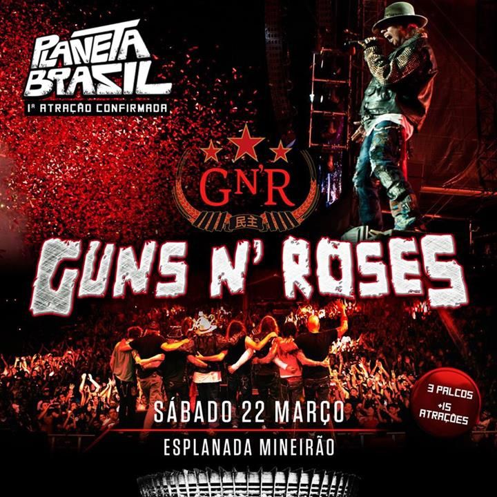 Guns N' Roses met à jour les dates de leur tournée en Amérique Du Sud