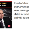 Bientôt disponible: un vaccin contre le cancer gratuit, offert par la Russie
