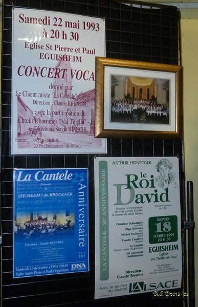 Belle collection d'affiches des concerts de La Cantèle