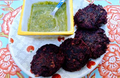 PETITS BEIGNETS BENGALI  DE BETTERAVES 