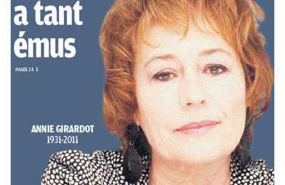 10 ans après sa mort, le 28 février 2011, une série d'hommages à Annie Girardot.