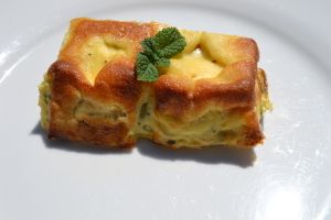 CLAFOUTIS AUX COURGETTES ET A LA FETA (thermomix)4💚2💙💜