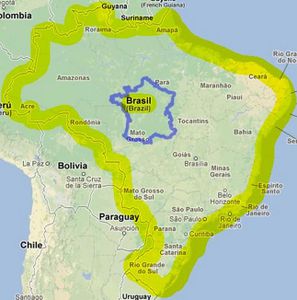 Santa Elena de Uairen (Venezuela) - Lethem (Guyana) - 370 km - Parenthese bresilienne