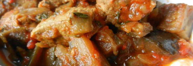 Sauté de veau aux aubergines