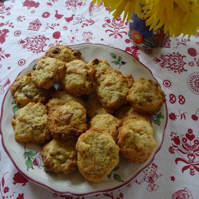 Cookies au chocolat blanc et aux pistaches 
