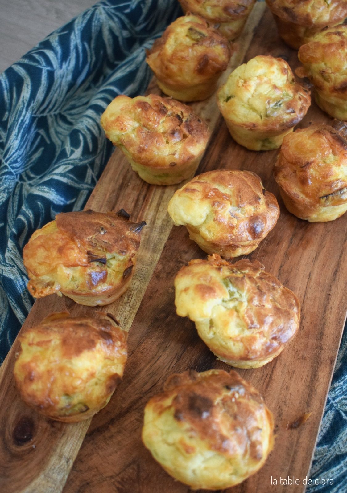 Muffins poireaux saumon fumé