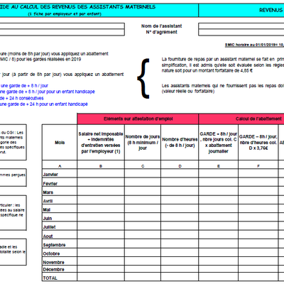 Aide pour le calcul des impôts