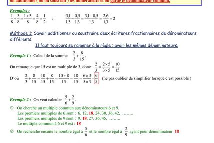 SEQUENCE 22 : FRACTIONS (2) (4A & 4F)
