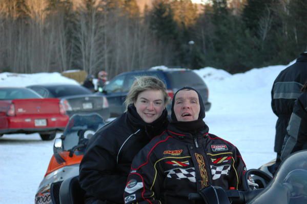 Ma première virée en skidoo ! trop fun !!!!