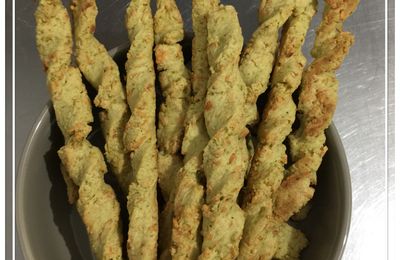 Gressins maison au pesto