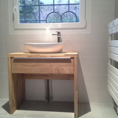 Salle de bains, meuble lavabo