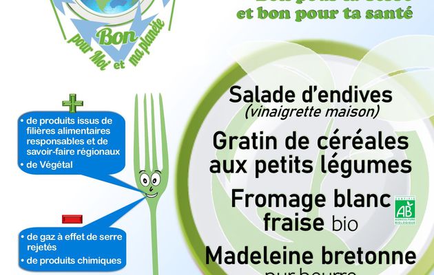 Menu "Bon pour Moi et ma Planète"