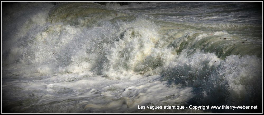 Les vagues atlantique - Panoramiques - Côte Sauvage Le Croisic - Batz-sur-Mer - Photos Copyright Thierry Weber