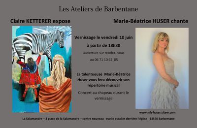 Exposition aux ateliers de Barbentane Juin 2016 