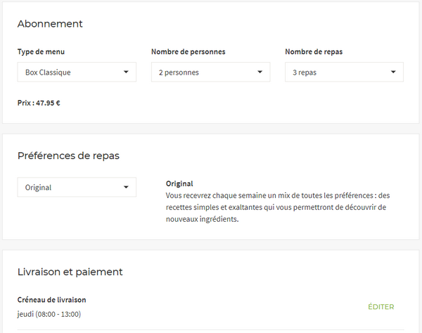 désabonnement box alimentaire Hello Fresh @ Tests et Bons Plans - crédit images: Hello Fresh