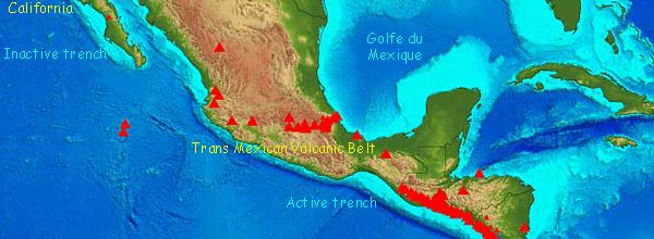 Les volcans Mexicains : deux grandes régions volcaniques.