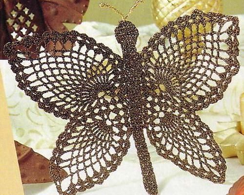 Crochet : Patrons & modèles gratuits 20" Papillons au crochet "