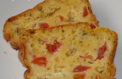 Cake aux tomates-mozzarella
