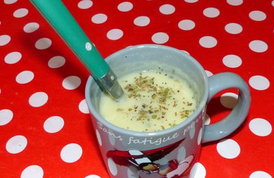 Un velouté de chou fleur parfumé à l'origan