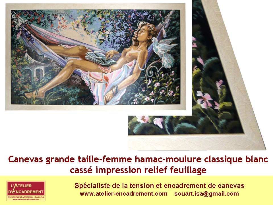 Faire encadrer un canevas
