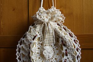 sac besace romantique au crochet