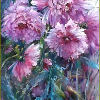 Les fleurs par les grands peintres  Chrispaint-flowers - dahlias